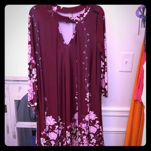 Spring dress with flowers